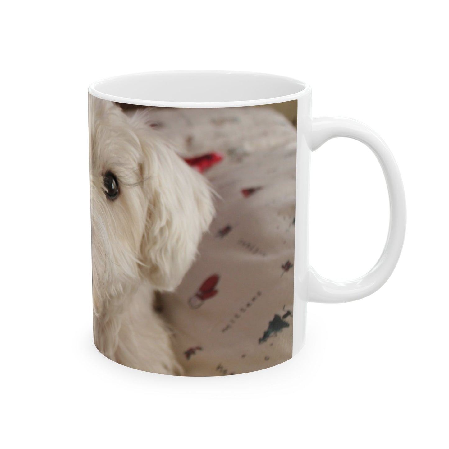 Personalized Dog Lover Mug - Cute Pet Photo Ceramic Coffee Cup (11oz, 15oz)